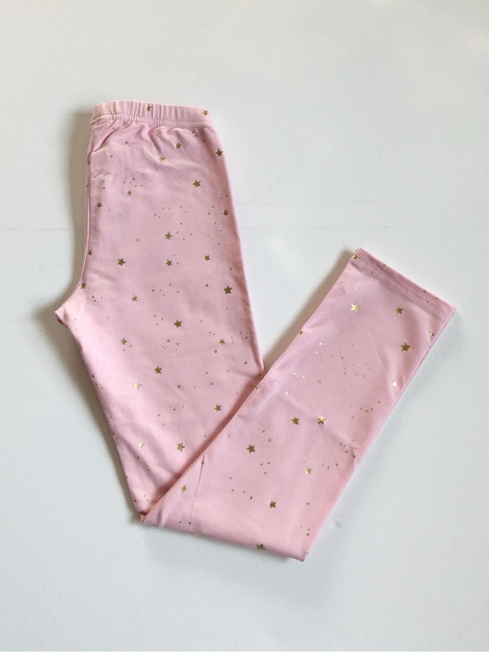 NWT Hanna Andersson Pink Gold Star Leggings